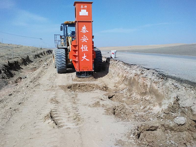 Rapid Impact Compaction under construction Rapid Impact Compaction under construction