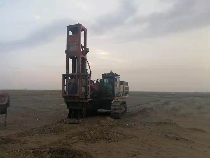 Rapid impact compactor installed on Excavator Rapid impact compactor installed on Excavator